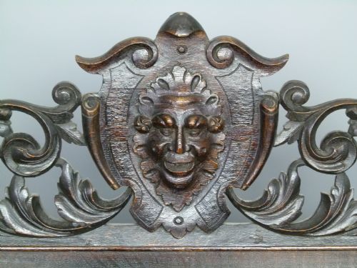 fig 4. Victorian Carved Oak Hall Console Table