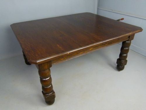 fig 2. Imposing Victorian Extending Oak Dining Table