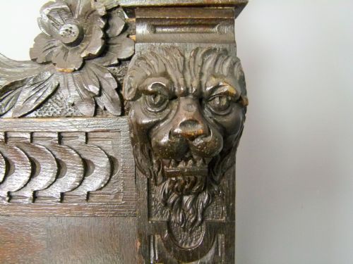 fig 6. Outstanding Renaissance Revival Carved Oak Sideboard