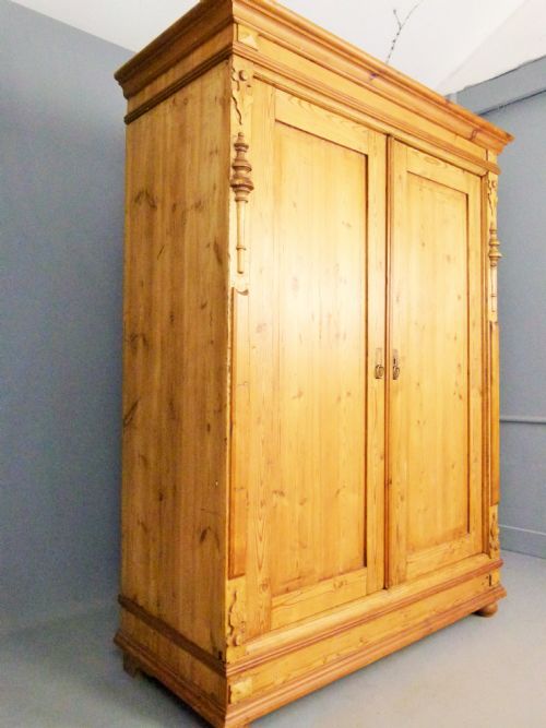 fig 1. Charming Antique Pine French Armoire