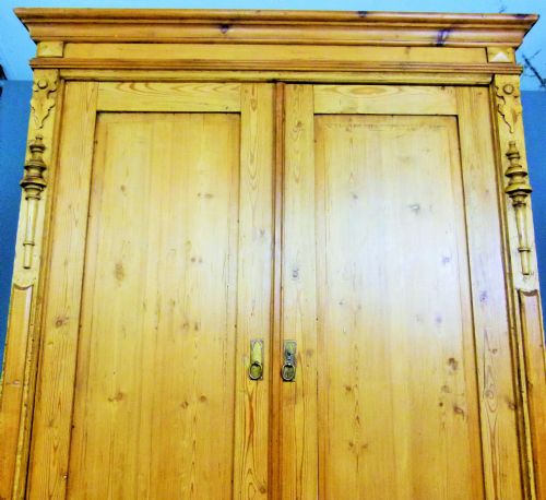 fig 3. Charming Antique Pine French Armoire