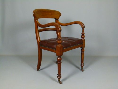 fig 1. Early Victorian Mahogany Desk Chair