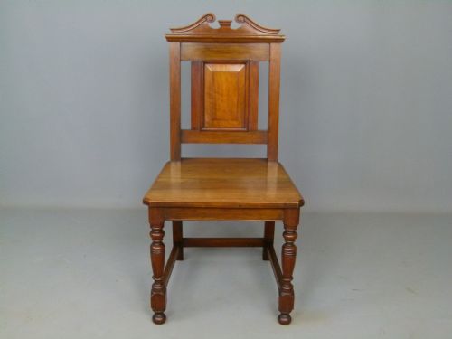 fig 1. Victorian Walnut Hall Chair