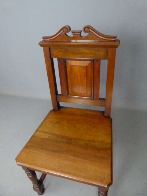 fig 3. Victorian Walnut Hall Chair