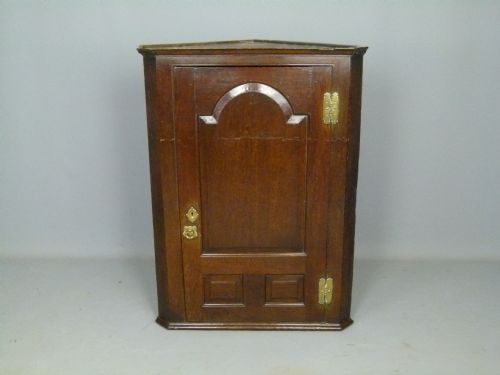 Georgian Oak Corner Cabinet Cupboard