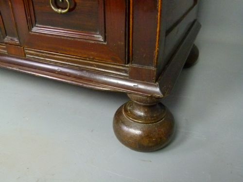 fig 4. Rare Late 17th Century Oak & Fruitwood Two Part Chest Of Drawers
