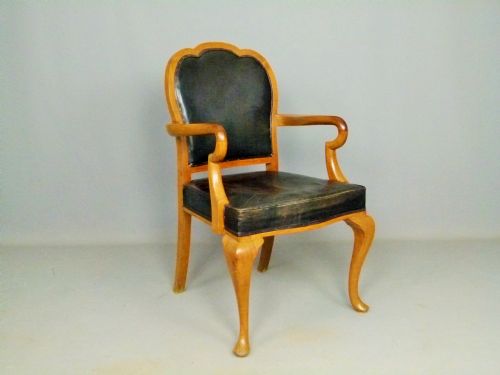 1920`S Walnut Desk Arm Chair