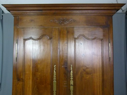 fig 1. Charming Late 18th Century French Provincial Chestnut Armoire