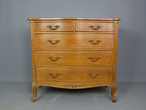 fig 1. Elegant French Carved Walnut Chest Of Drawers