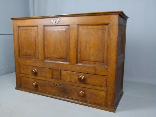 fig 3. 18th Century Georgian Oak Mule Chest