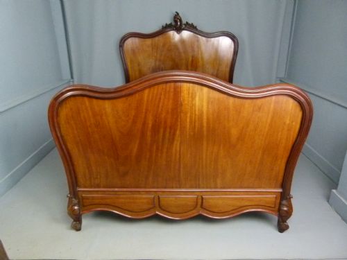 fig 2. Elegant Louis XV Revival-Rococo French Mahogany Double Bed