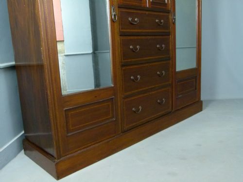 fig 2. Edwardian Mahogany Compactum Wardrobe