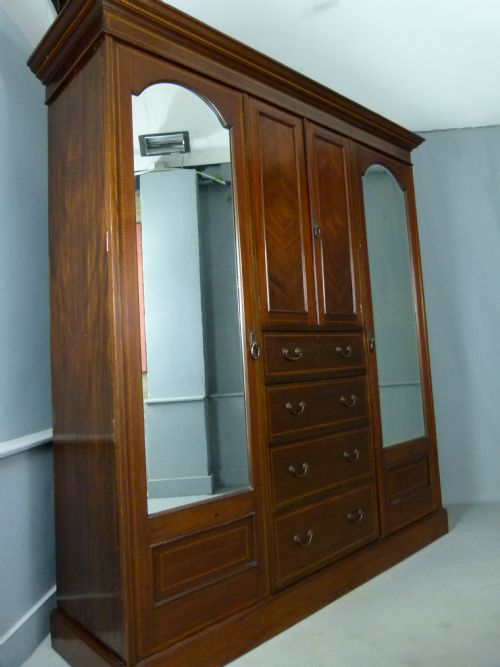 fig 3. Edwardian Mahogany Compactum Wardrobe