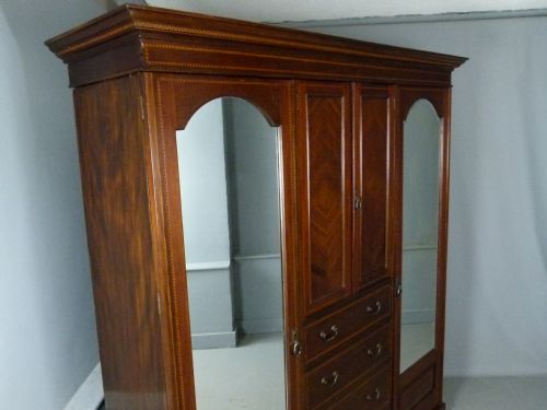 fig 4. Edwardian Mahogany Compactum Wardrobe