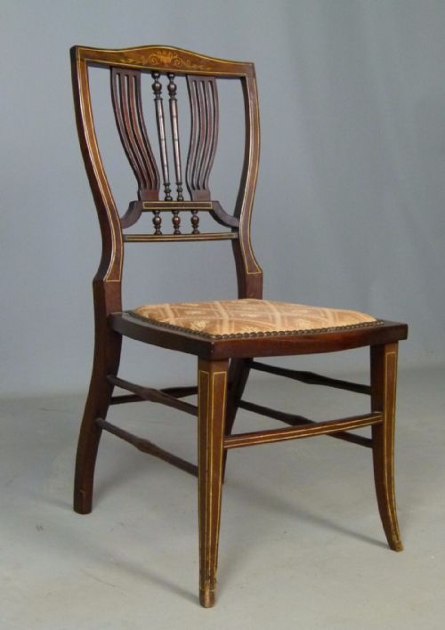 Edwardian Rosewood Ladies Side / Bedroom Chair
