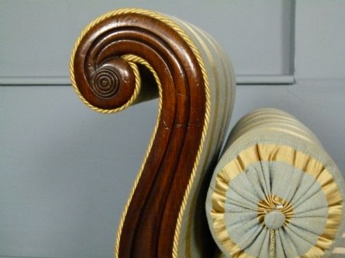 fig 3. Elegant Regency Mahogany Window Seat
