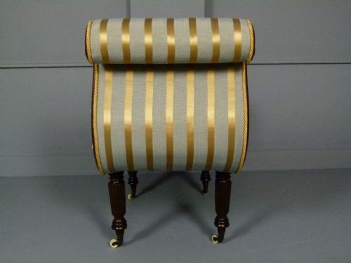 fig 4. Elegant Regency Mahogany Window Seat