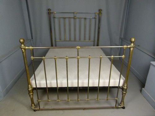 fig 1. Superb Quality Original Victorian All Brass King-Size Bed