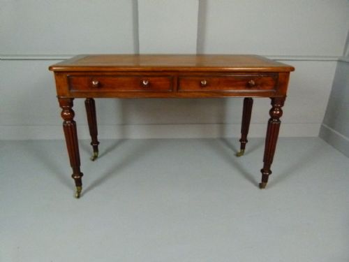 fig 1. Victorian Mahogany Writing Desk Side Table