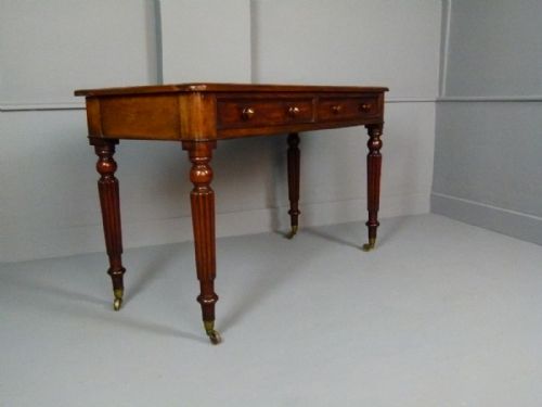fig 3. Victorian Mahogany Writing Desk Side Table