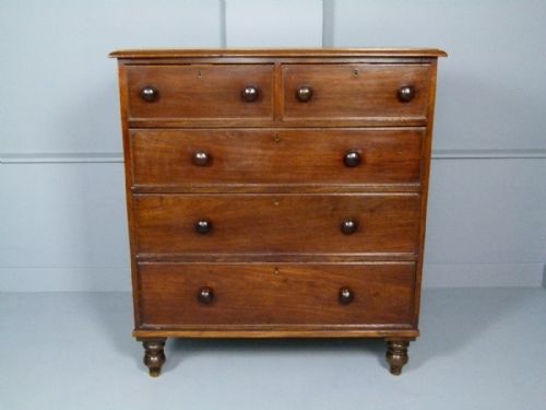 fig 1. Late Georgian Mahogany Chest Of Drawers