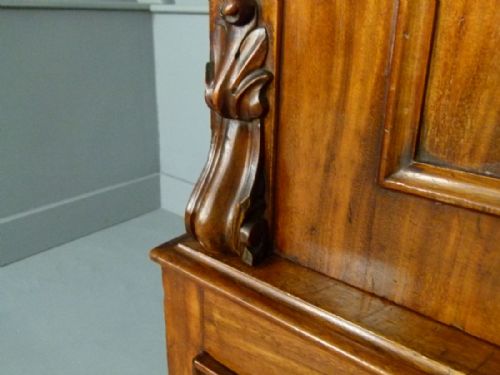 fig 2. Victorian Figured Mahogany Linen Press Wardrobe