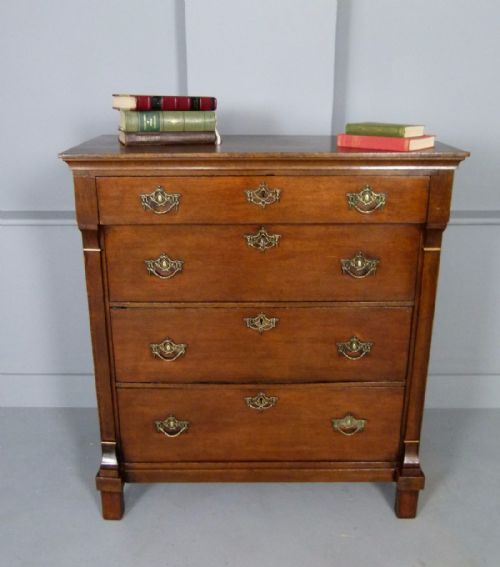 fig 1. Unusual Dutch Oak Chest Of Drawers