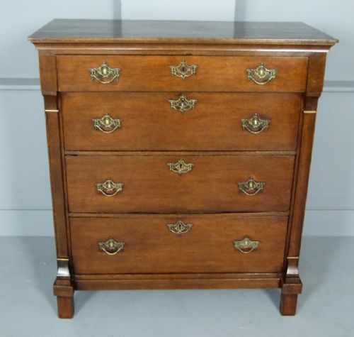 fig 2. Unusual Dutch Oak Chest Of Drawers