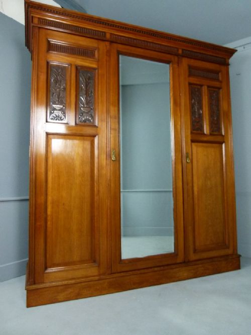 fig 1. Victorian Walnut Compactum Wardrobe By James Shoolbred & Co
