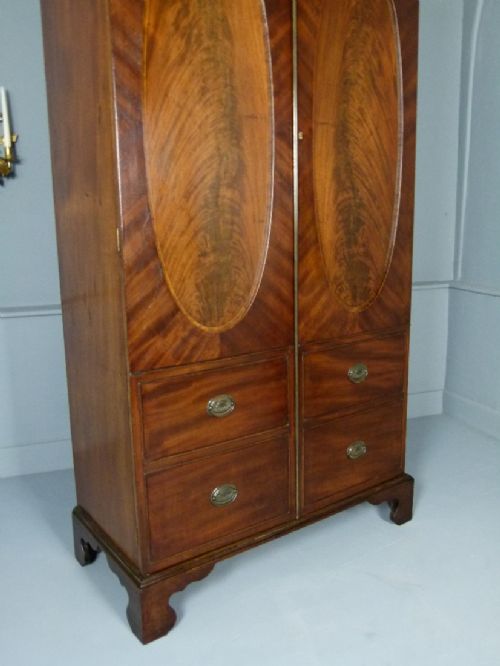 fig 2. Victorian Figured Mahogany Wardrobe