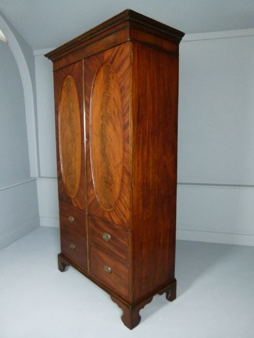 fig 4. Victorian Figured Mahogany Wardrobe