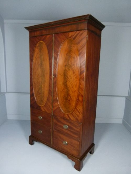 fig 5. Victorian Figured Mahogany Wardrobe