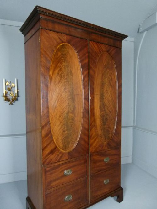 Victorian Figured Mahogany Wardrobe