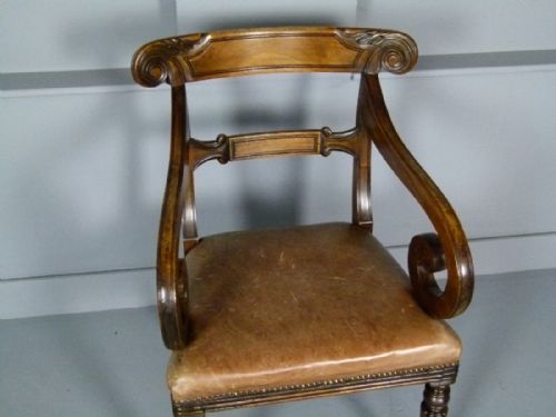 fig 2. Regency Gentleman`s Mahogany Desk Chair