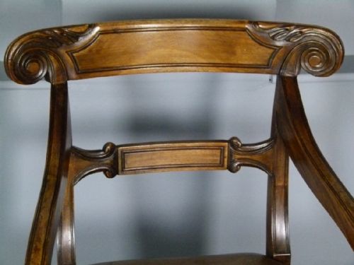 fig 3. Regency Gentleman`s Mahogany Desk Chair