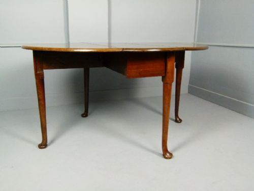 fig 2. Superb Georgian Mahogany Pad Foot Drop-Leaf Dining Table