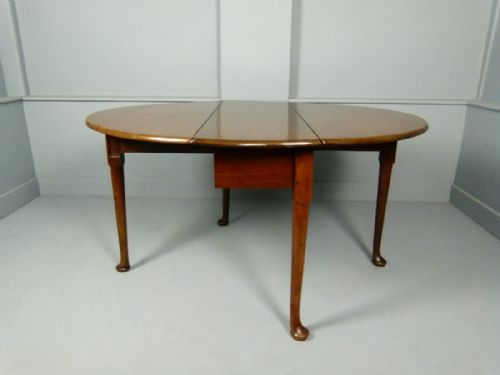 fig 3. Superb Georgian Mahogany Pad Foot Drop-Leaf Dining Table