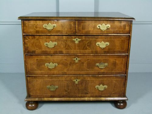 William and Mary Walnut Chest of Drawers