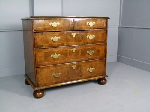 fig 1. William And Mary Walnut Chest Of Drawers