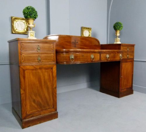 fig 1. Superb Regency Mahogany Pedestal Sideboard