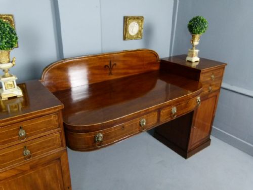 fig 3. Superb Regency Mahogany Pedestal Sideboard