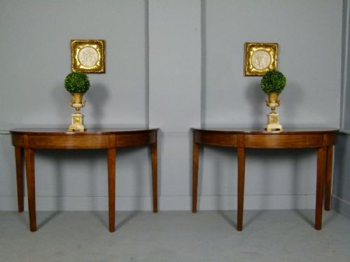 Georgian Mahogany D End Dining Table