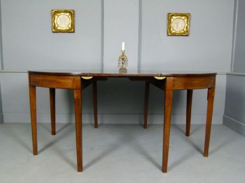 fig 1. Georgian Mahogany D End Dining Table