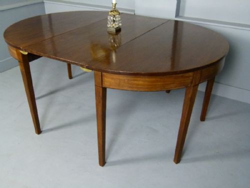 fig 4. Georgian Mahogany D End Dining Table