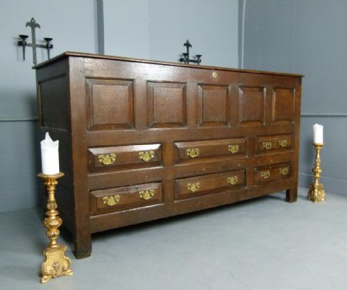 Large Georgian Oak Mule Chest