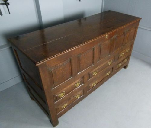 fig 3. Large Georgian Oak Mule Chest