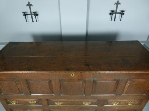 fig 4. Large Georgian Oak Mule Chest