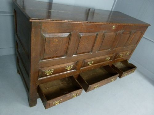fig 5. Large Georgian Oak Mule Chest