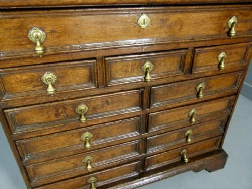 fig 3. Handsome Late 17th Century Oak Chest Of Drawers