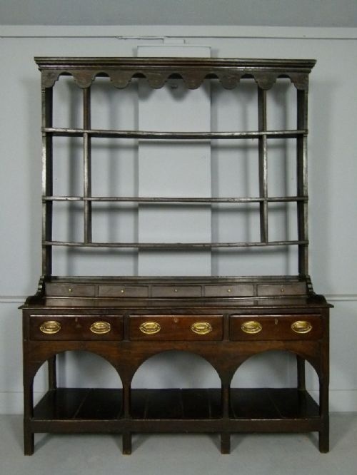 fig 1. Georgian 18thc Pot Board Oak Dresser